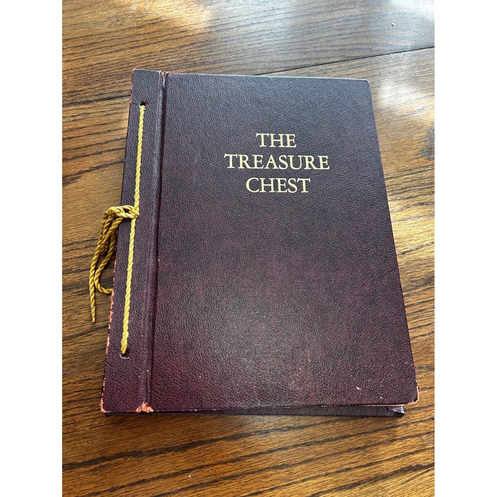 Vintage 1965 The Treasure Chest Charles L Wallis Harper‎ & Row Cord Bound Book